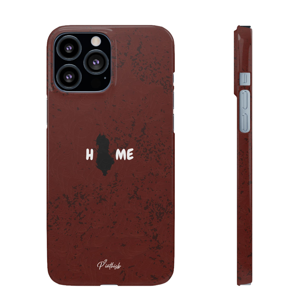 "HOME" Albania Snap Case