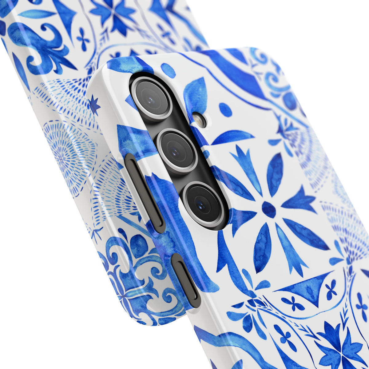 Blue Tile Pattern Snap Phone Case