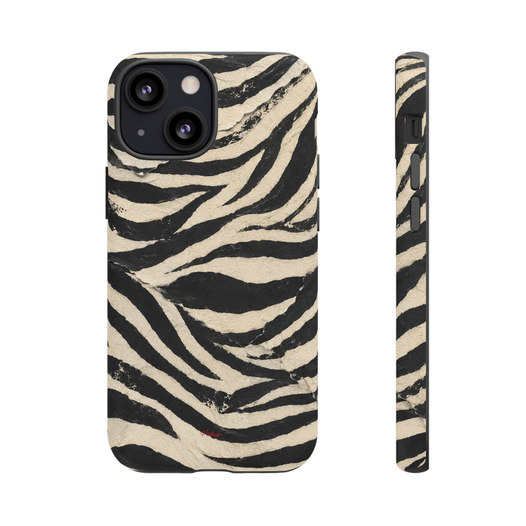 Wavy Peach & Mauve Tough Case