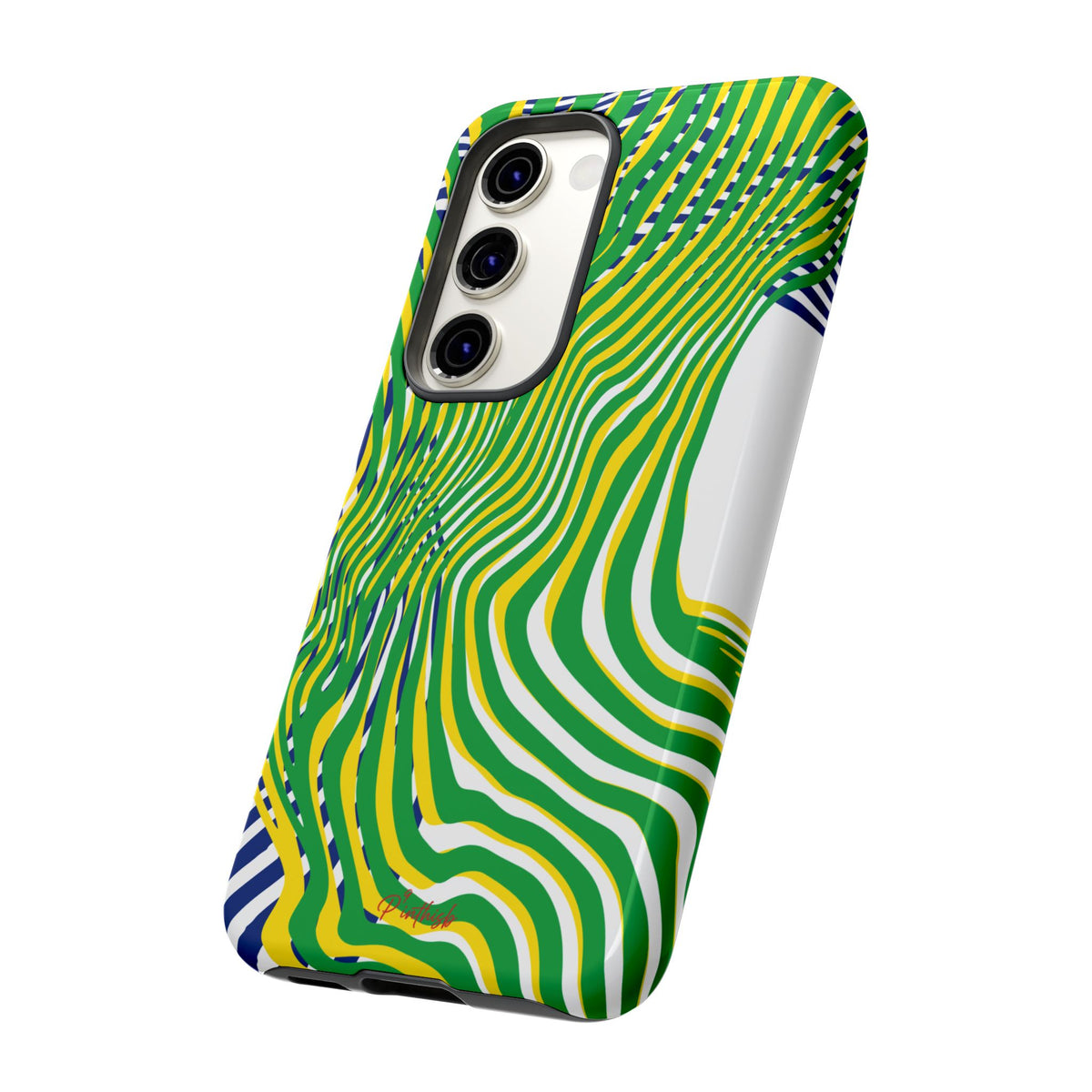 Abstract Green Wave Phone Case