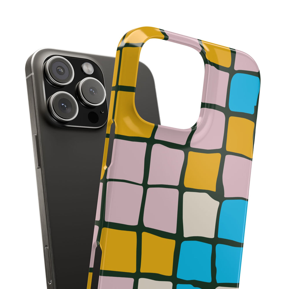 Color Grid Snap Phone Case