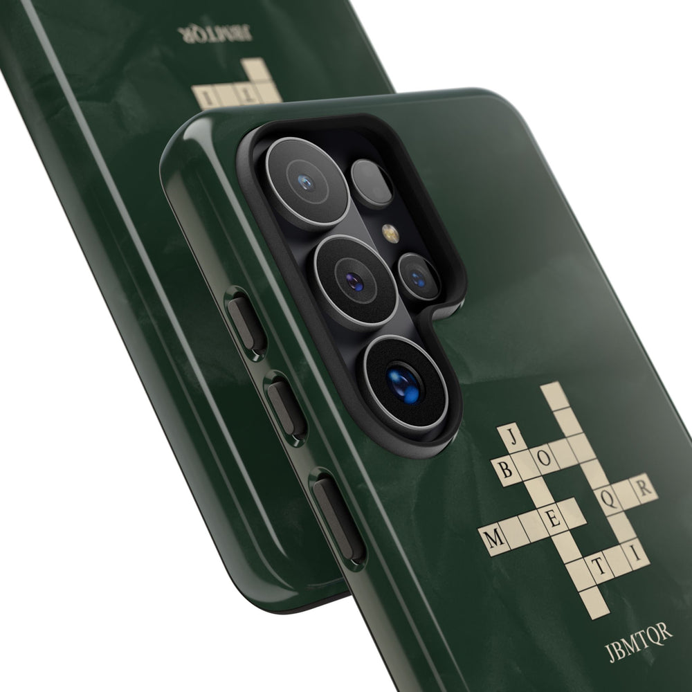 "JBMTQR crossword" Tough Phone Case