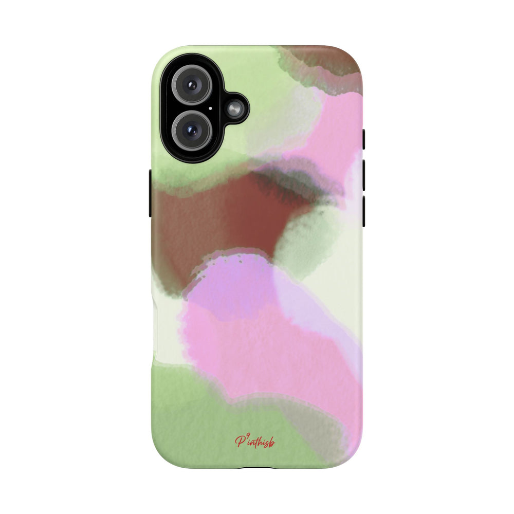 Abstract Pastel Camouflage Tough Phone Case