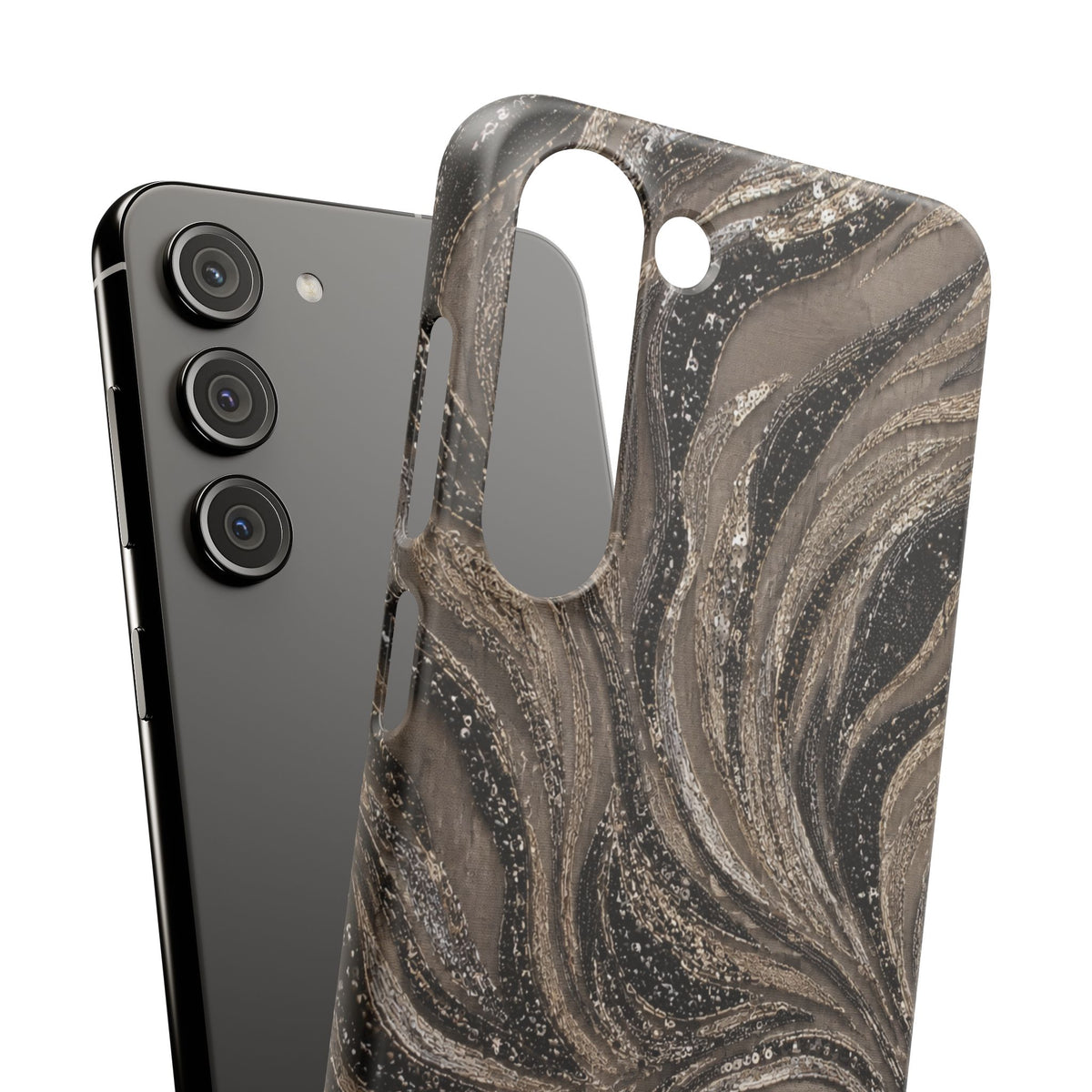 Neutral Swirl Protective Snap Case