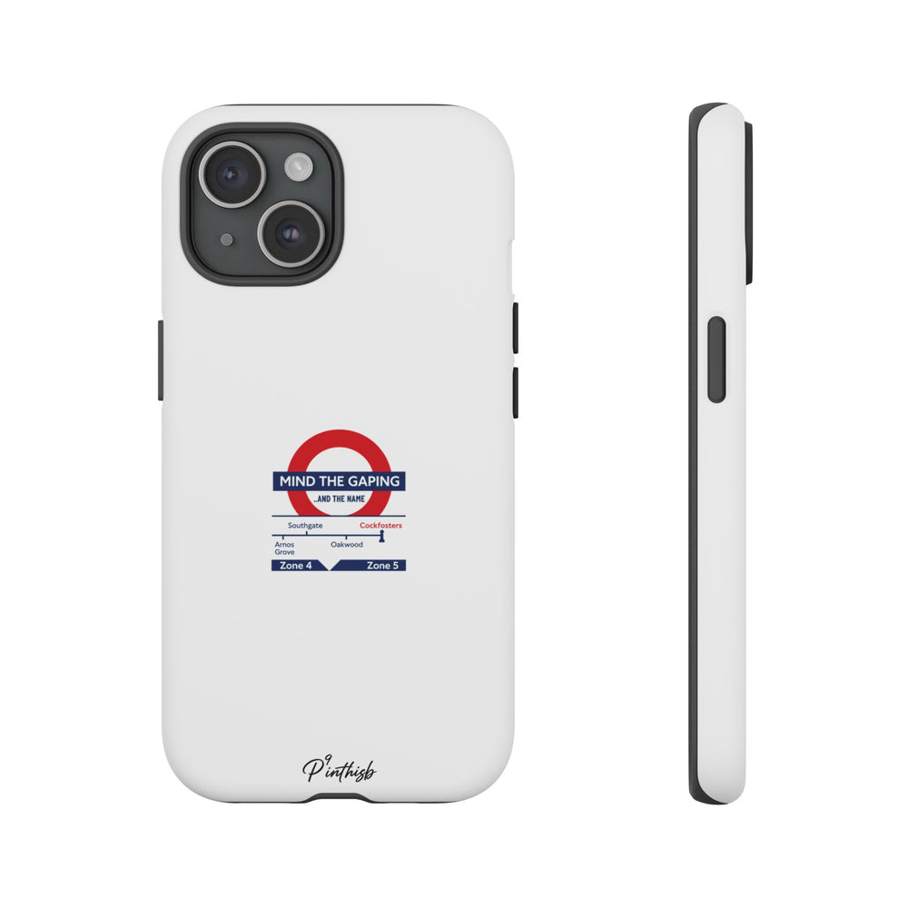 "Mind the Gaping" London Tube Parody Phone Case