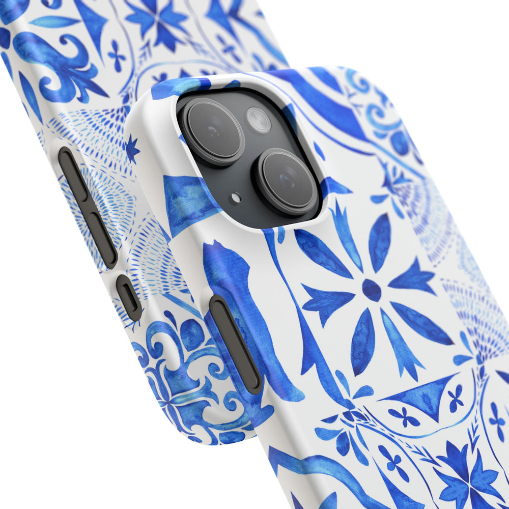 Blue Tile Pattern Snap Phone Case