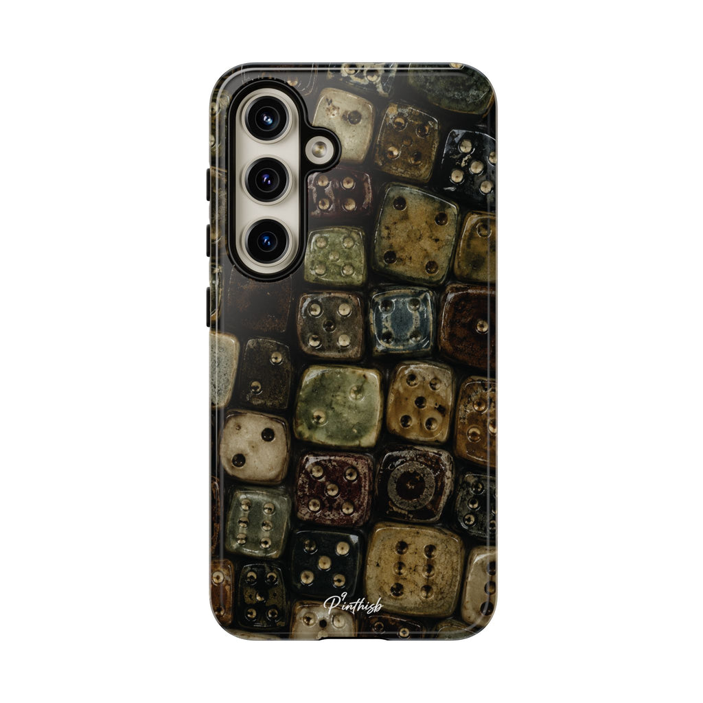 Vintage Dice Tile Phone Case