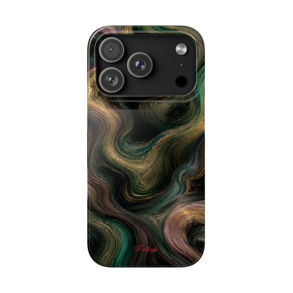 Marbled Forest Snap Phone Case