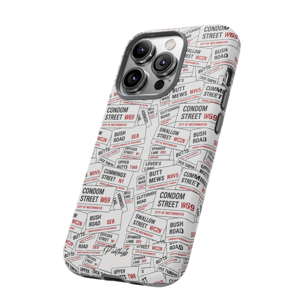 Cheeky London Street Signs Phone Case