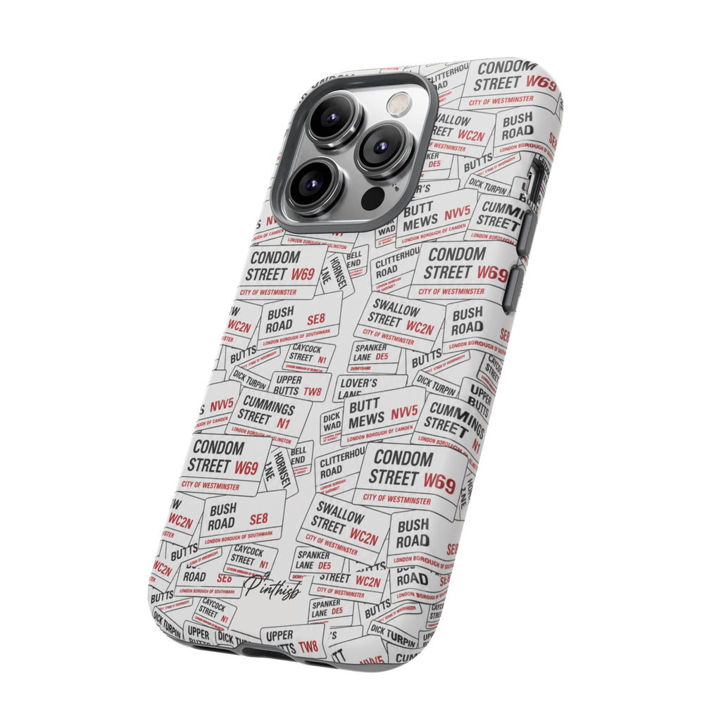 Cheeky London Street Signs Phone Case