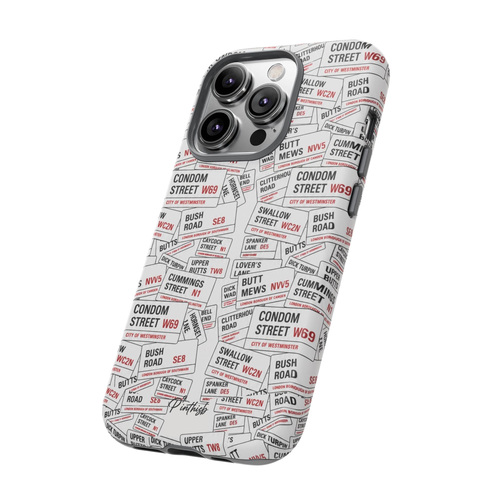 Cheeky London Street Signs Phone Case