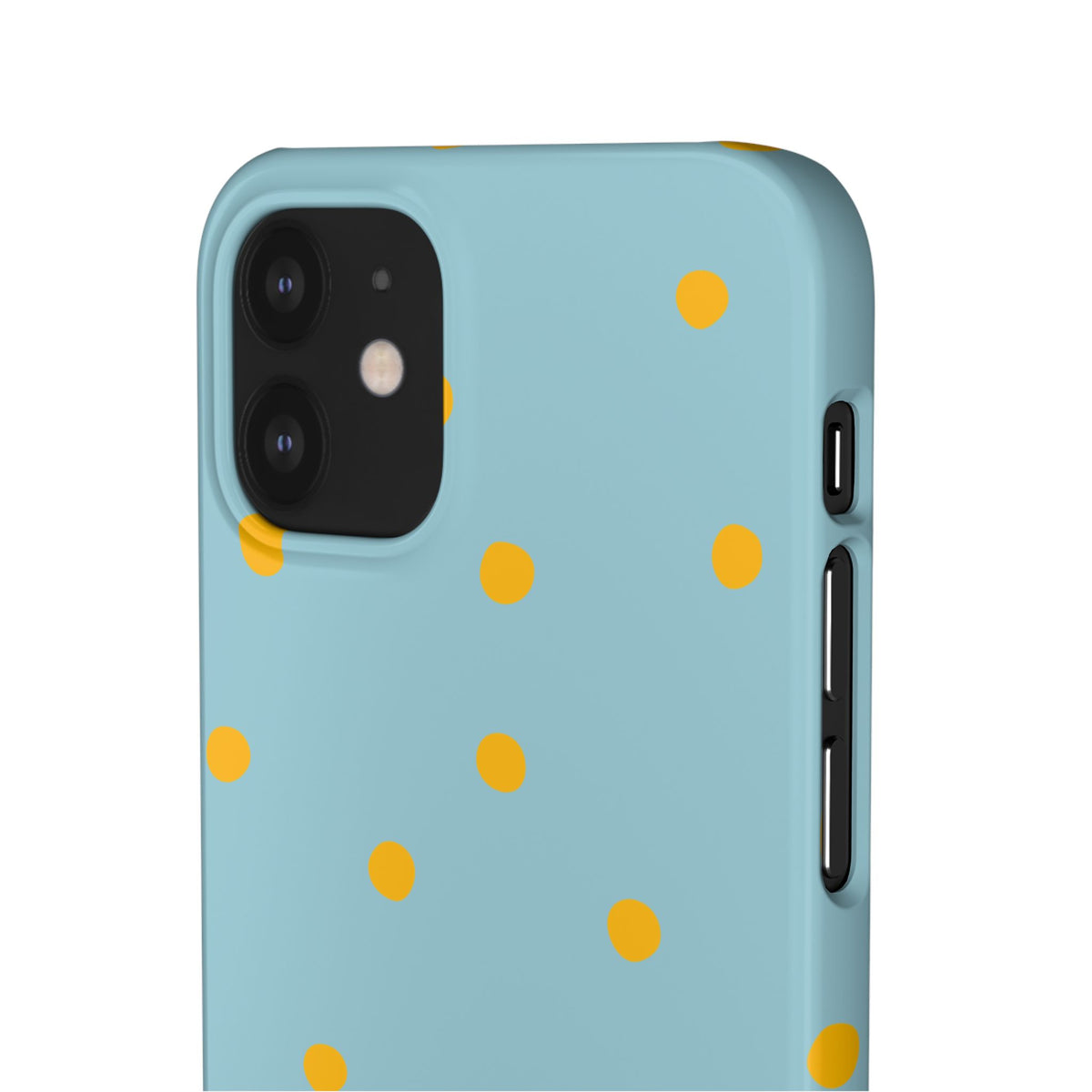 Blue & Yellow Polka Dot Snap Phone Case
