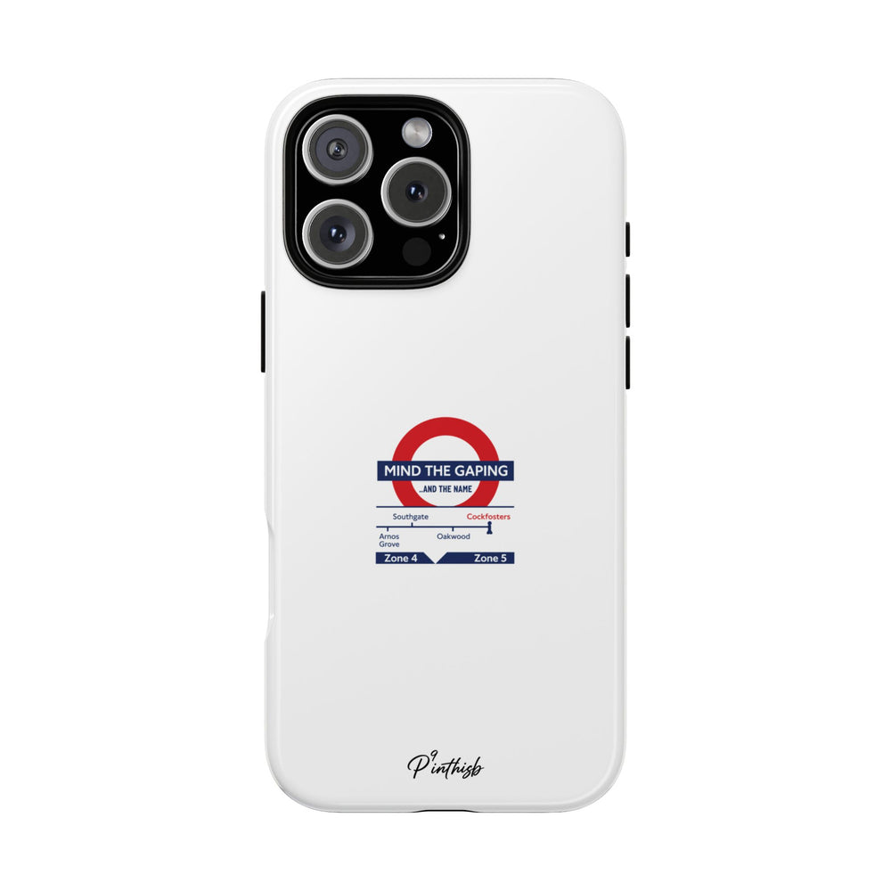 "Mind the Gaping" London Tube Parody Phone Case