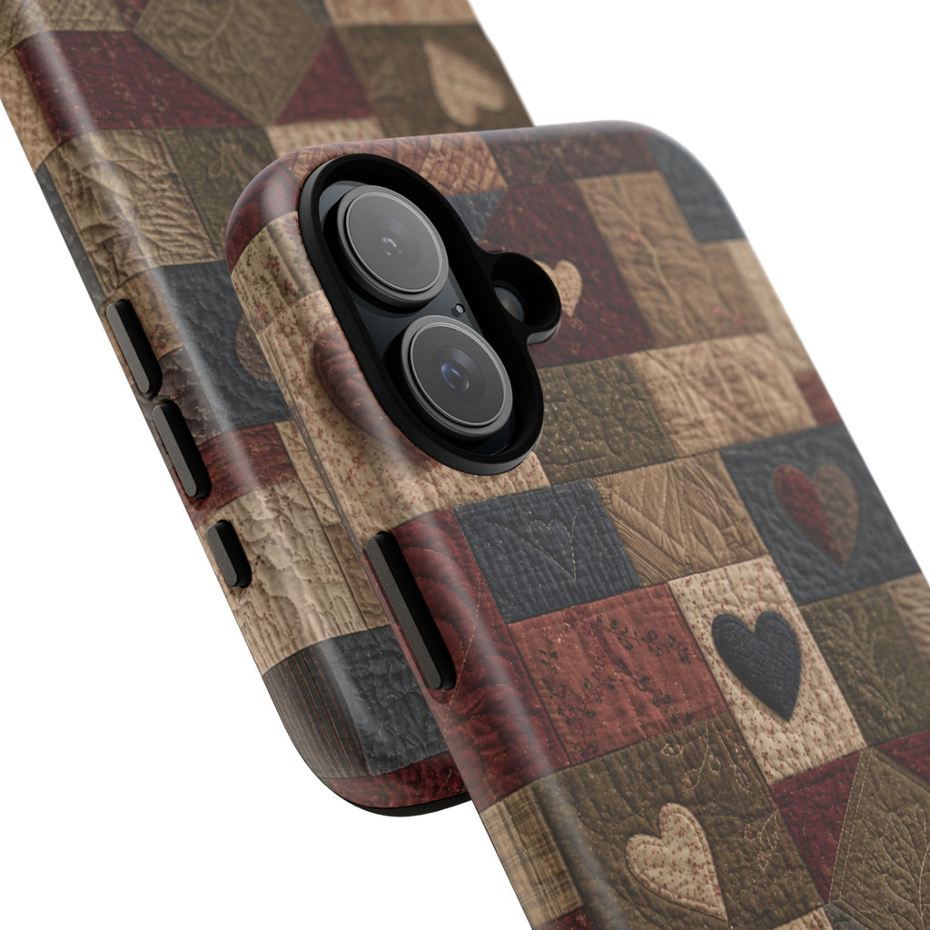 Patchwork Hearts Phone Case