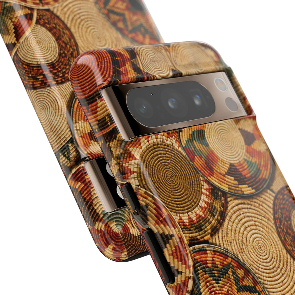 Bohemian Woven Basket Pattern Tough Case