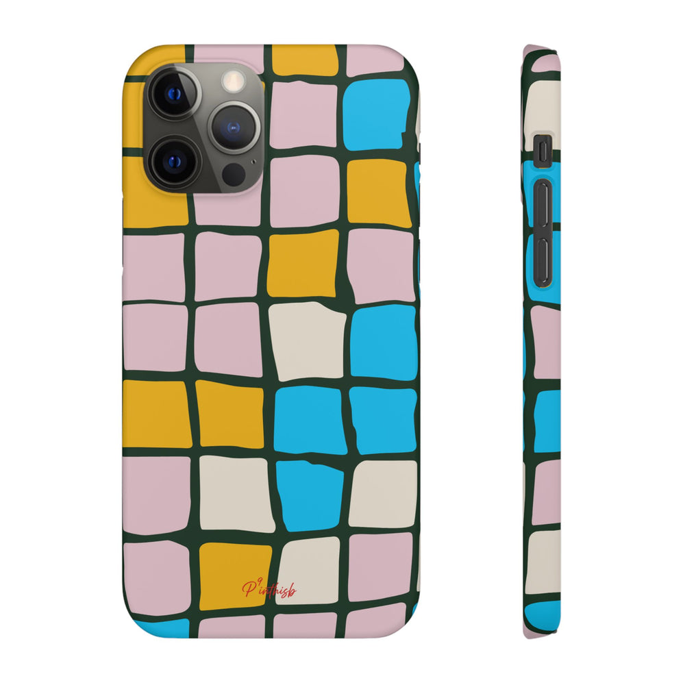Color Grid Snap Phone Case