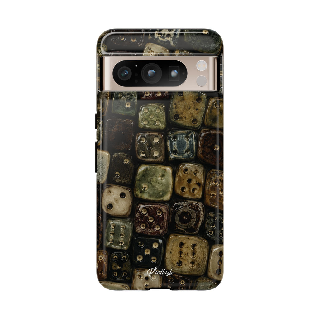 Vintage Dice Tile Phone Case