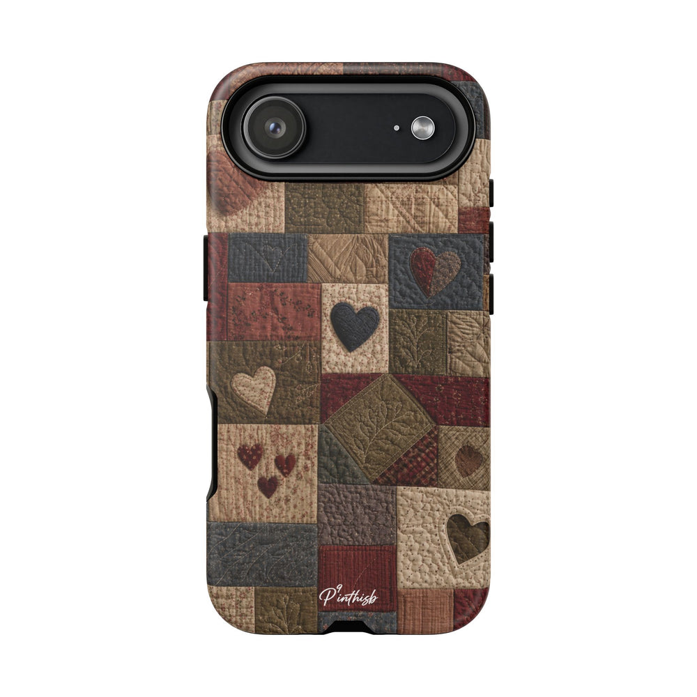 Patchwork Hearts Phone Case