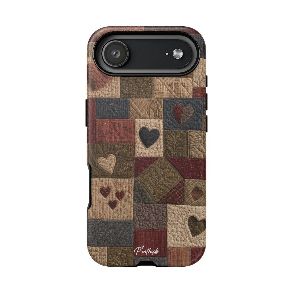 Patchwork Hearts Phone Case