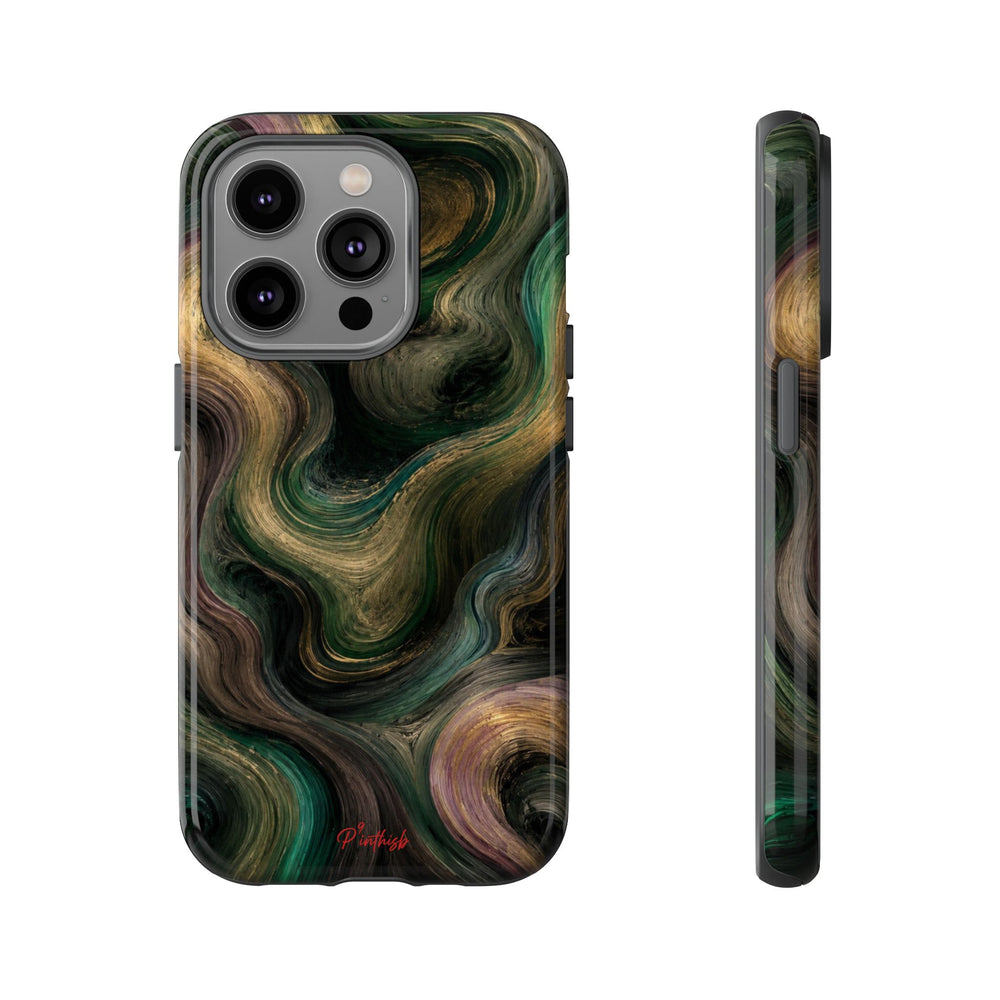 Marbled Forest Tough Phone Case