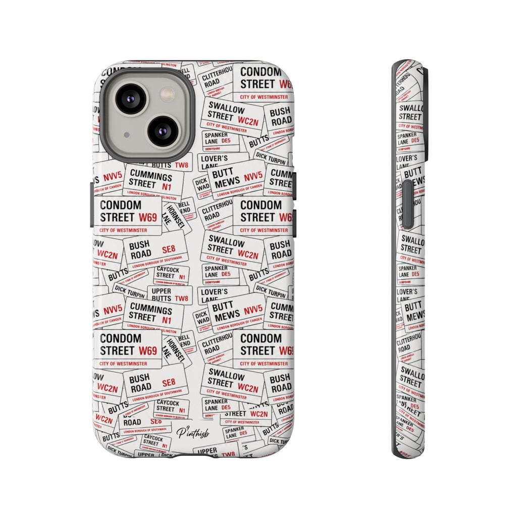 Cheeky London Street Signs Phone Case