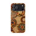 Bohemian Woven Basket Pattern Snap Case