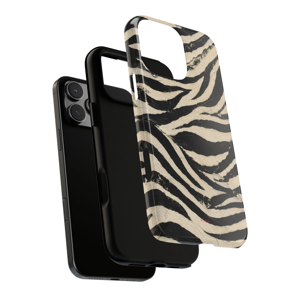 Wavy Peach & Mauve Tough Case