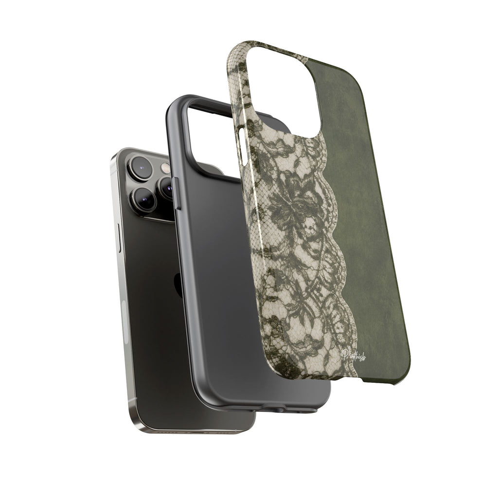 Olive Lace Tough Case