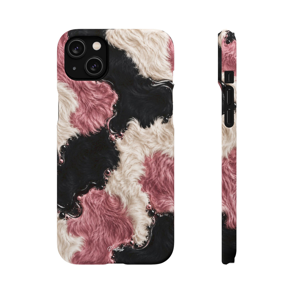 Cow Print Swirl Snap Case