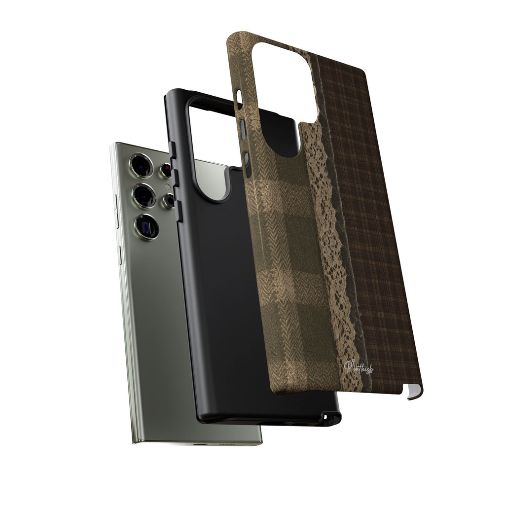 Plaid Lace Tough Phone Case
