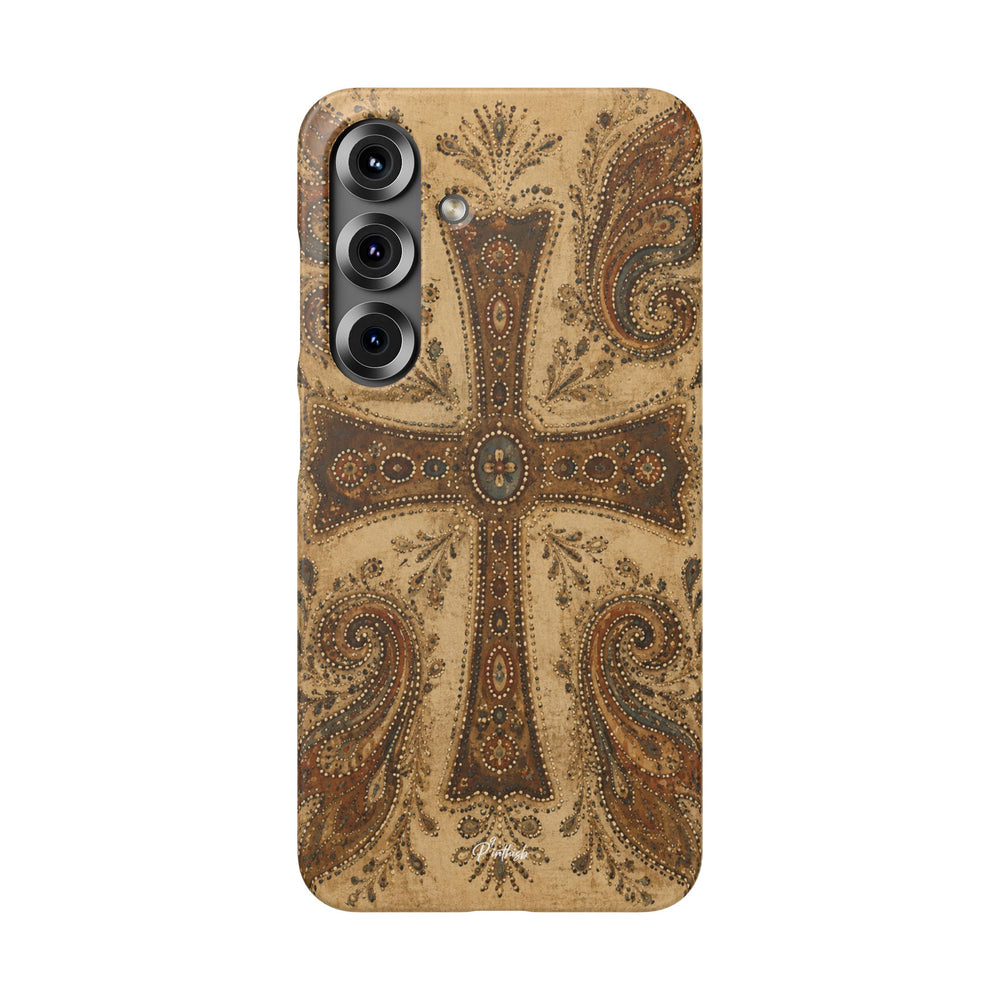 Cross Paisley Snap Case