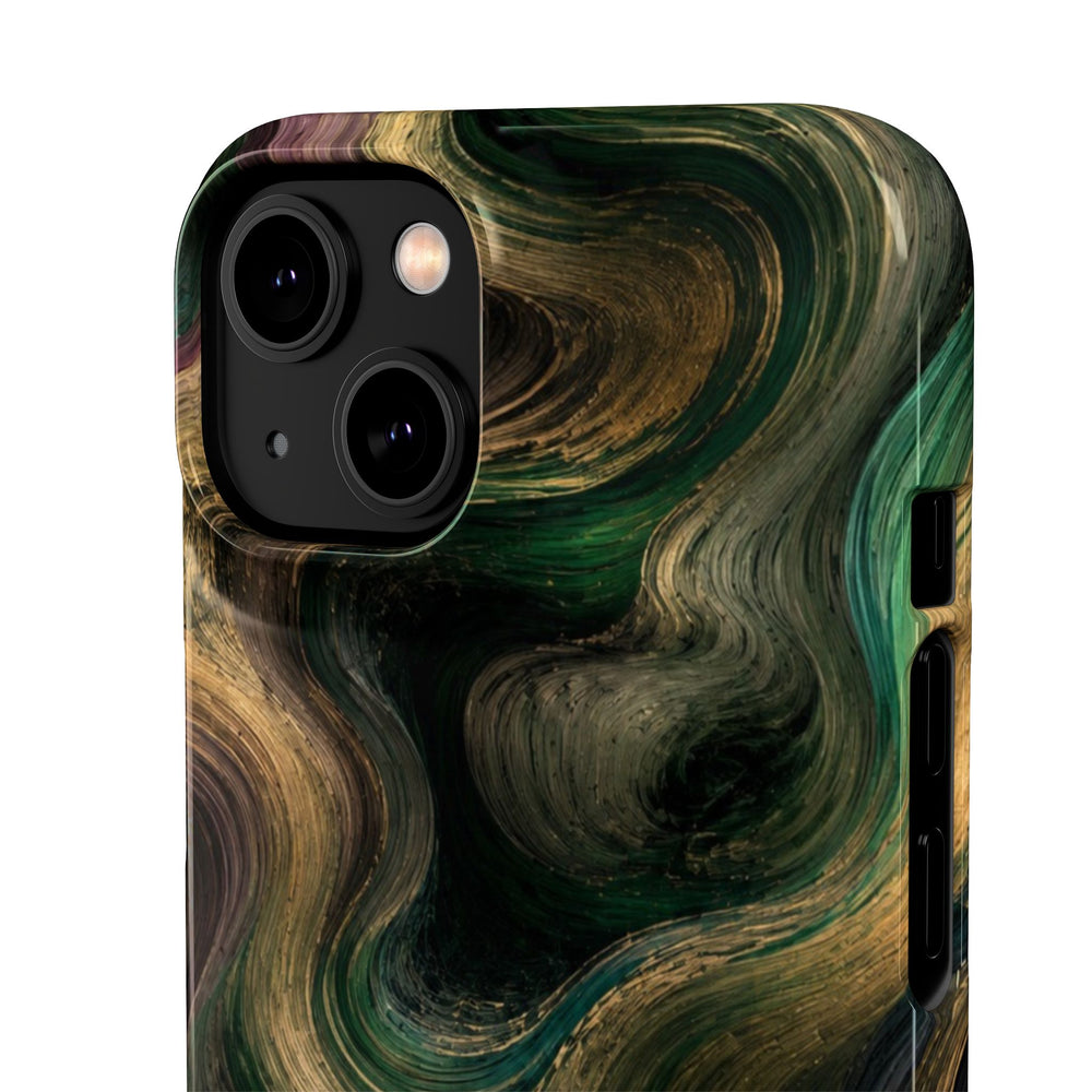 Marbled Forest Snap Phone Case