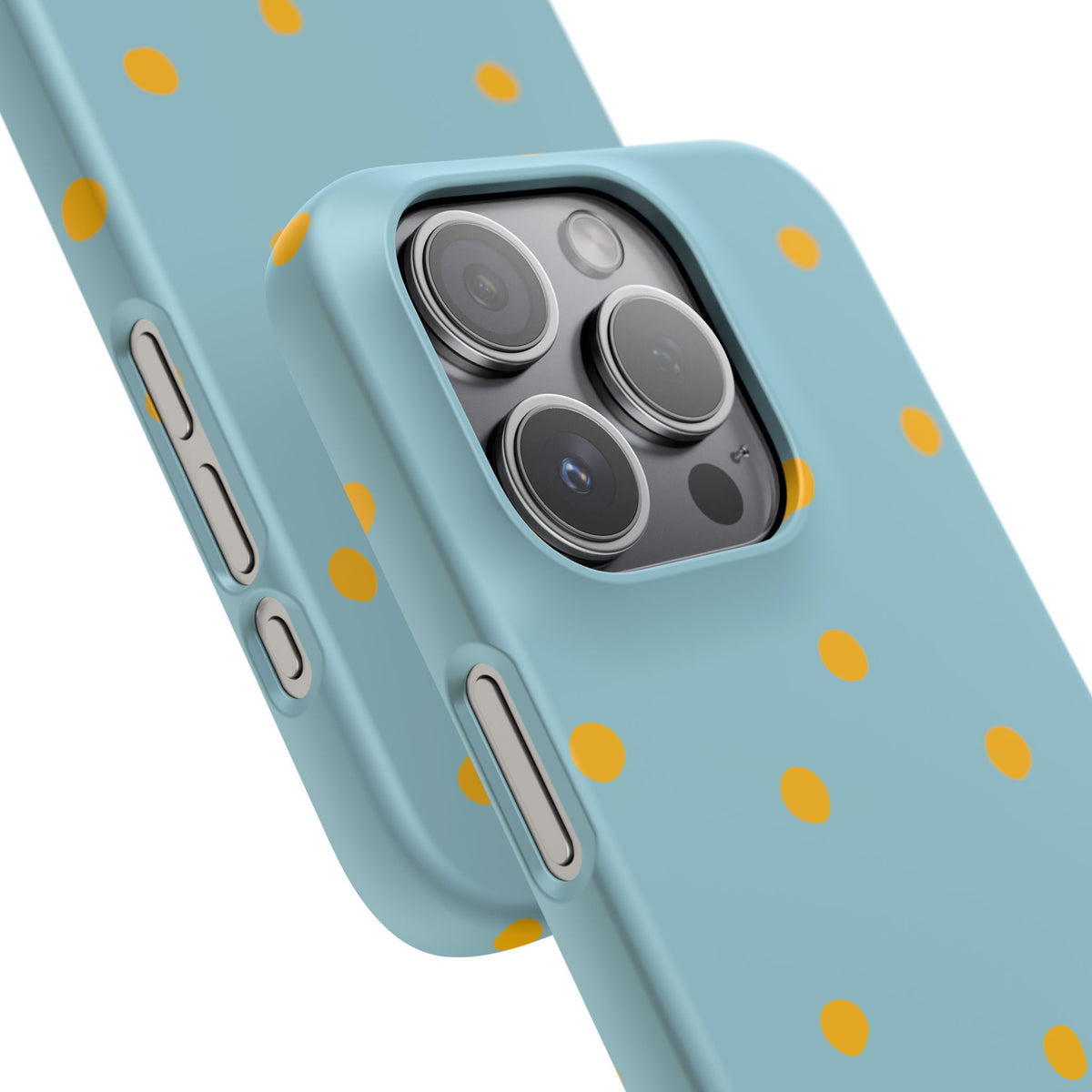 Blue & Yellow Polka Dot Snap Phone Case