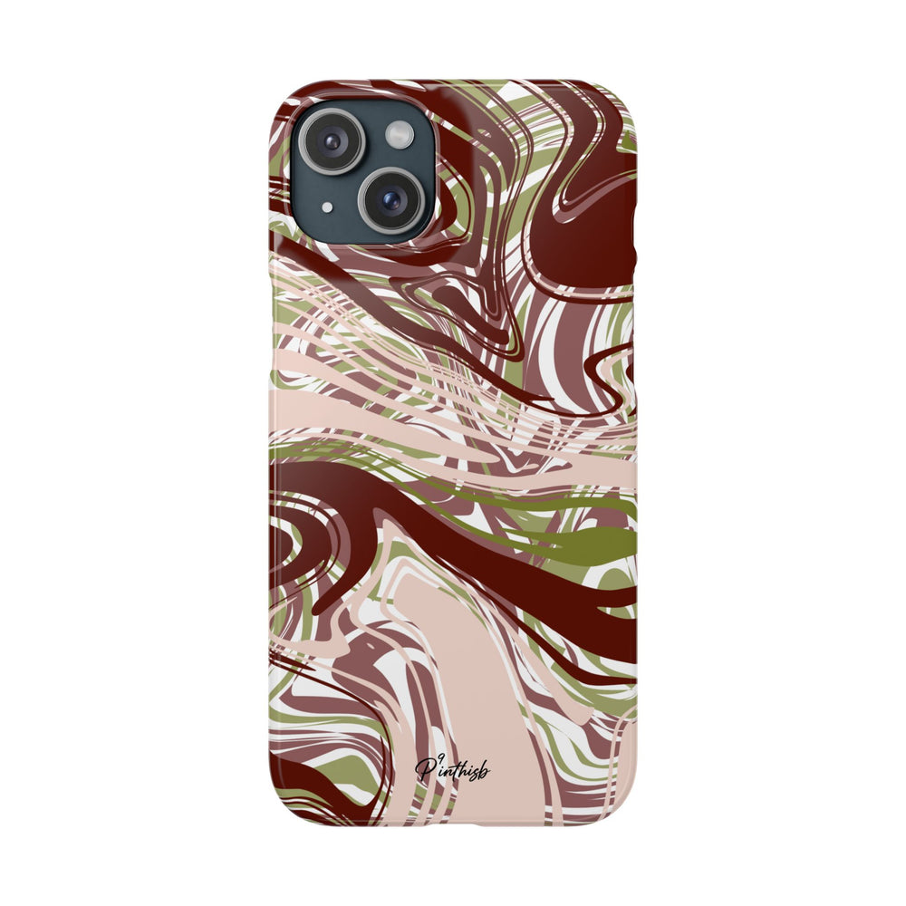 Abstract Marbled Snap Phone Case