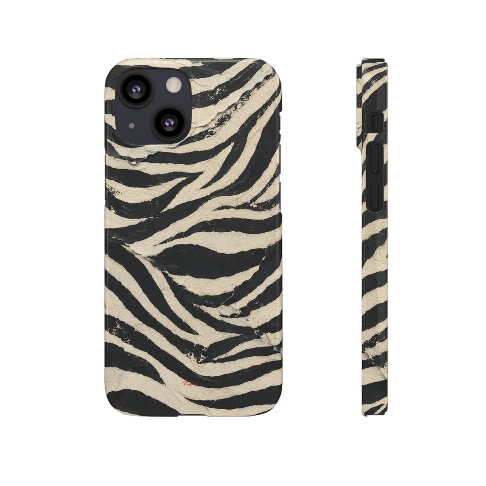Wavy Peach & Mauve Snap Case