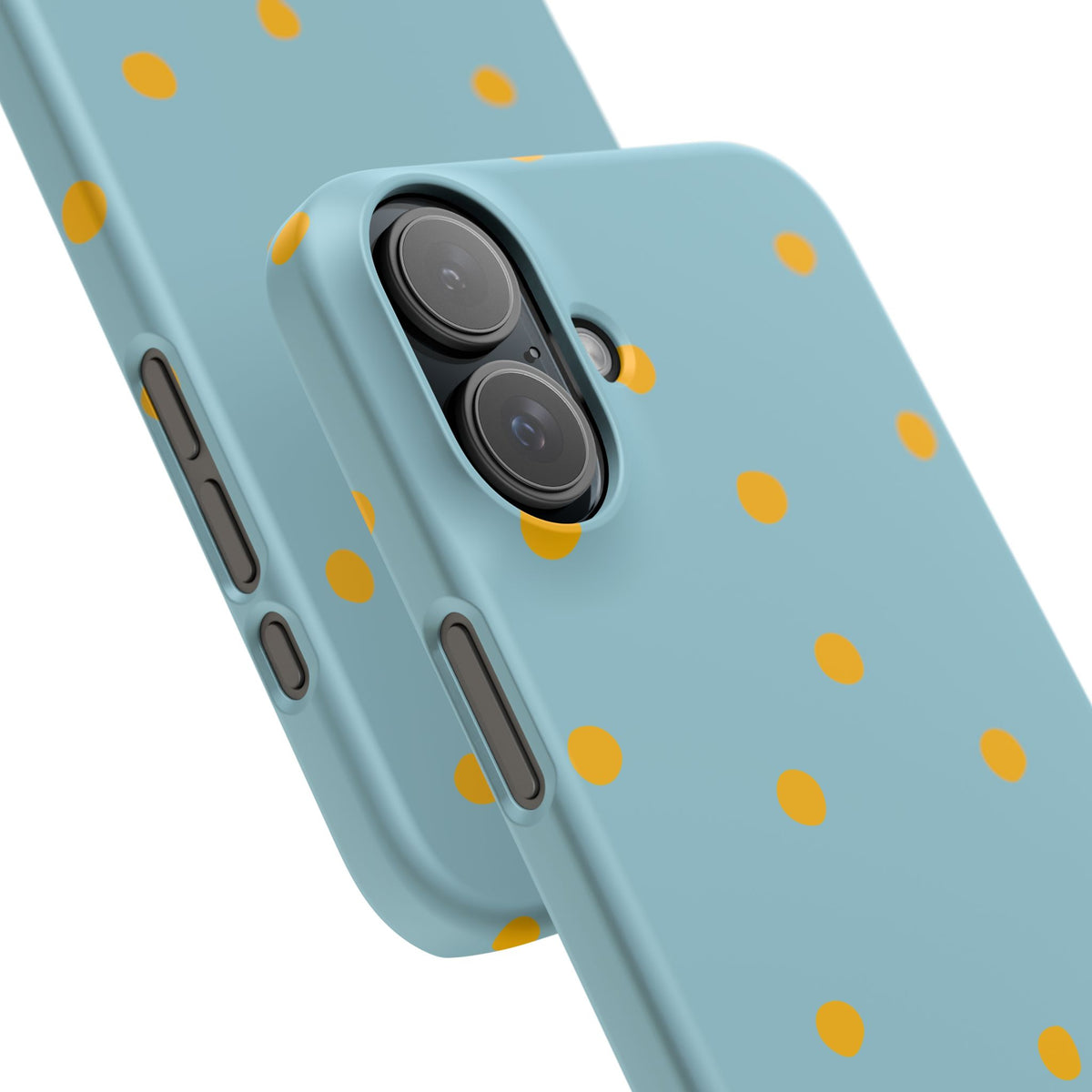 Blue & Yellow Polka Dot Snap Phone Case