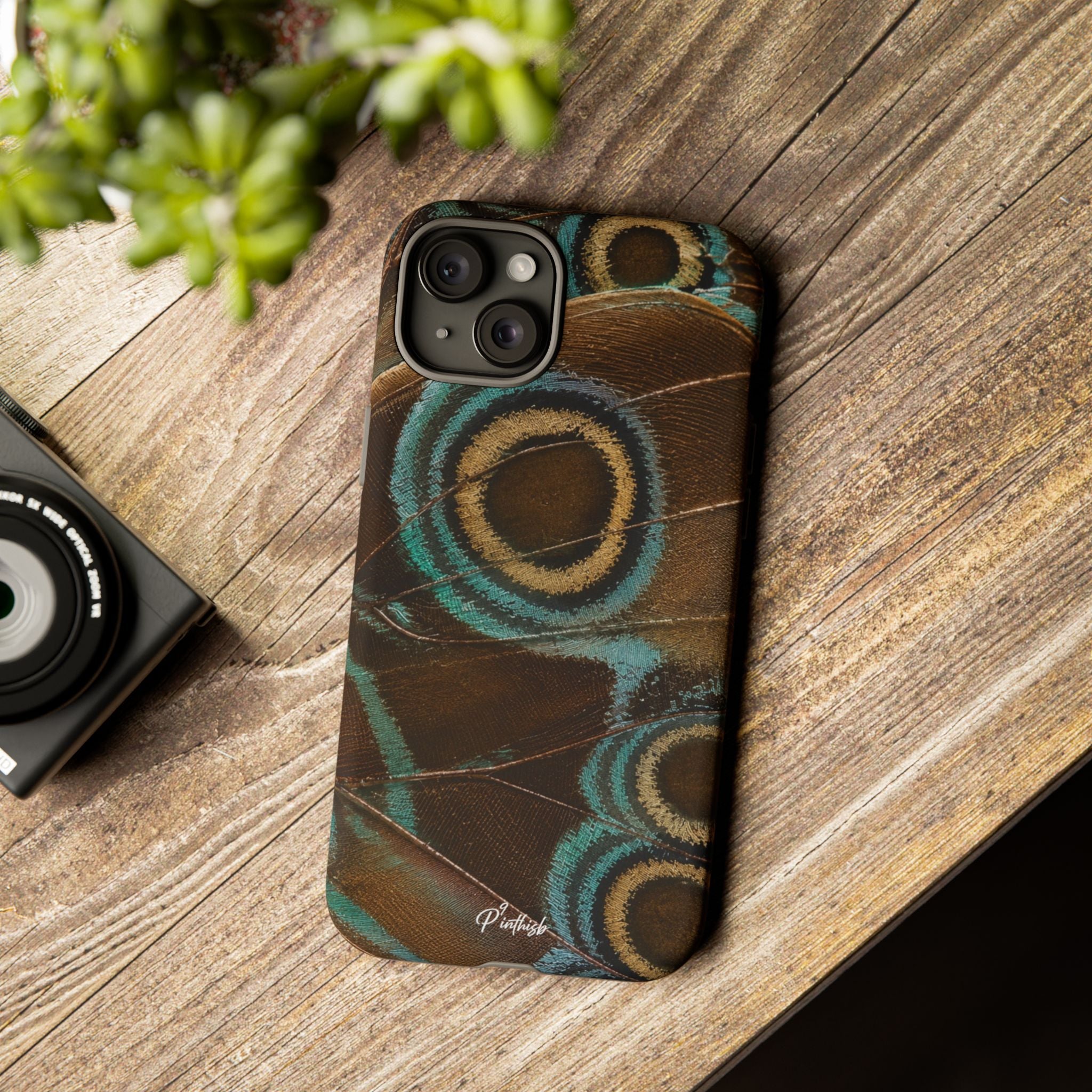 Peacock Feather Pattern Tough Case