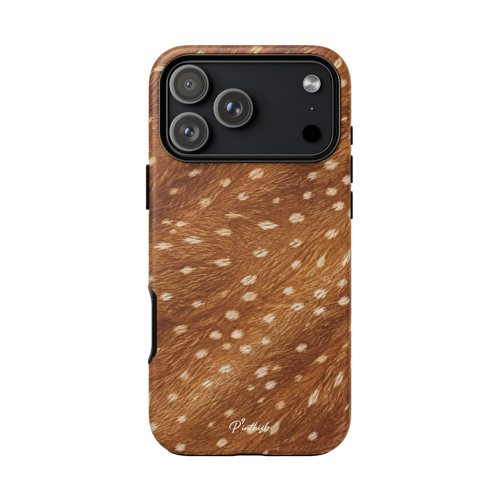 Caramel Deer Pattern Tough Case