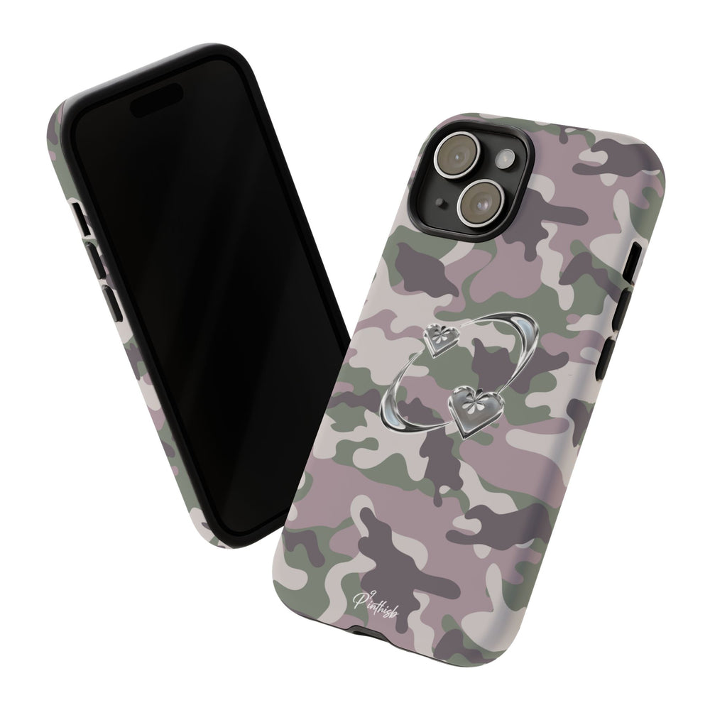 Camouflage Heart Tough Phone Case