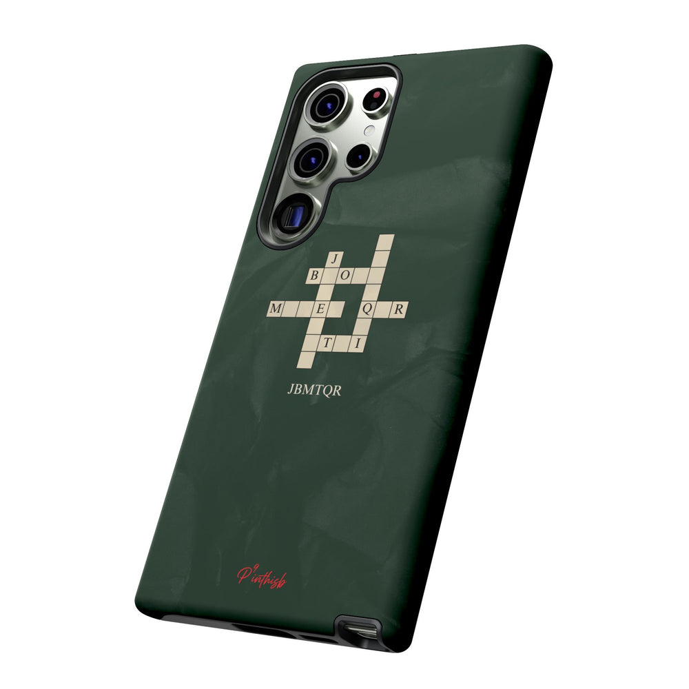 "JBMTQR crossword" Tough Phone Case