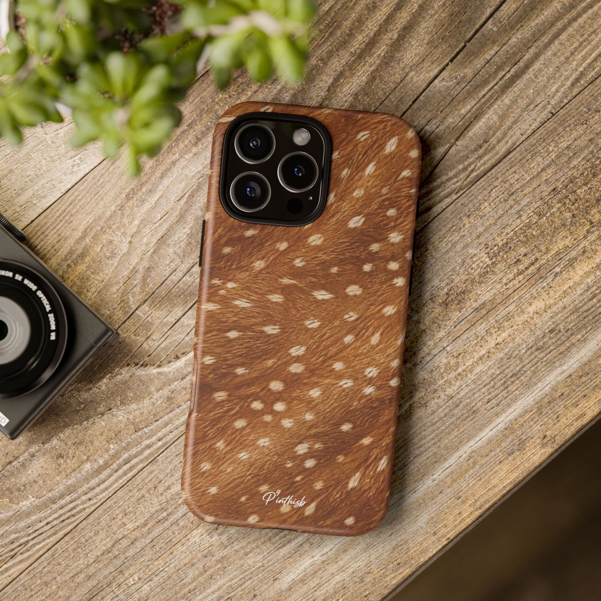 Caramel Deer Pattern Tough Case