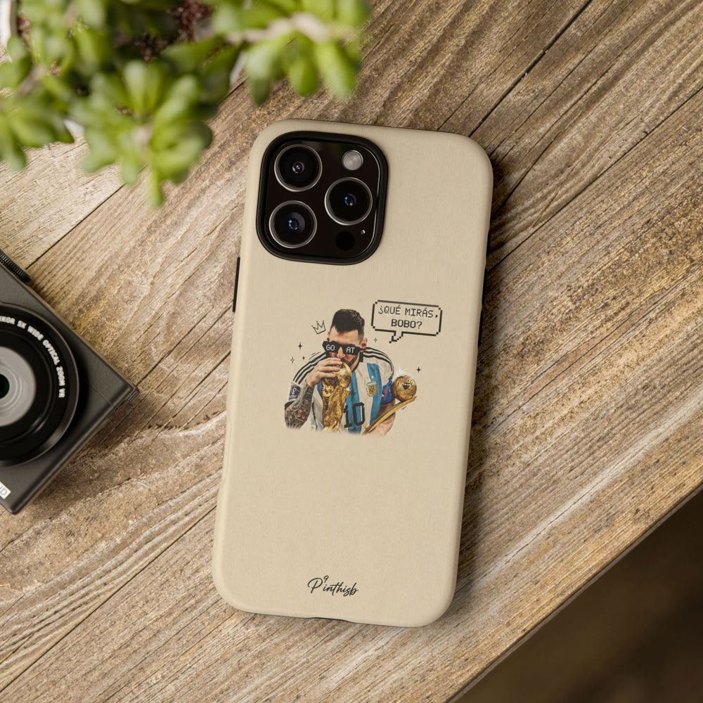 "G.O.A.T" Messi Tough Phone Case