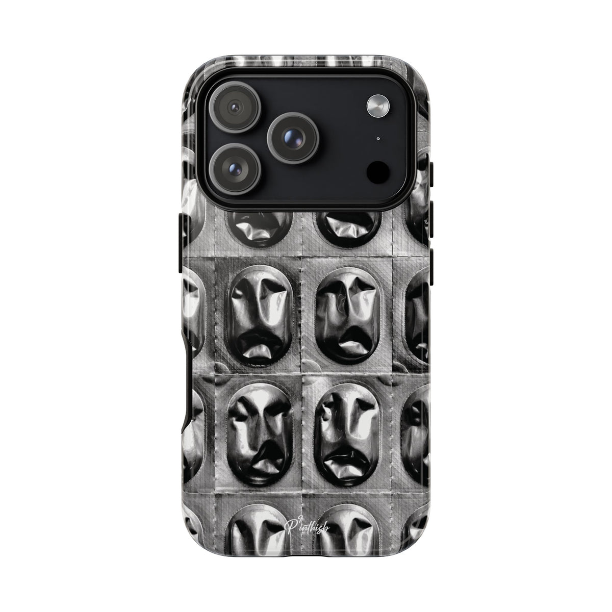 Metallic Mask Grid Tough Case