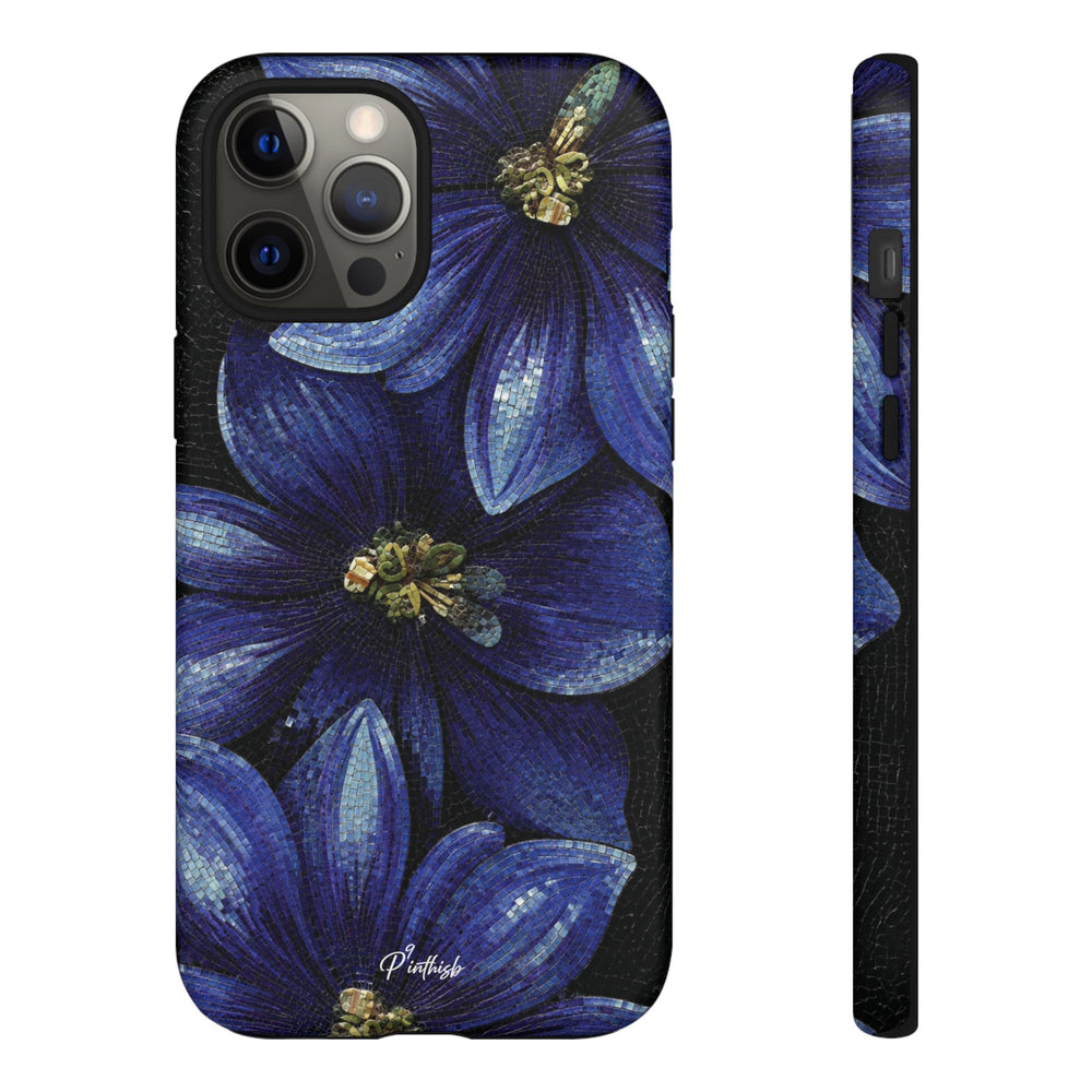 Blue Floral Tough Case