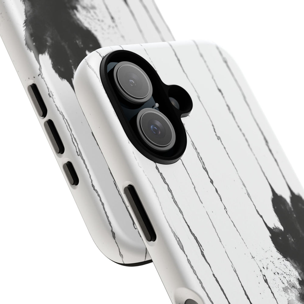 Black Ink Paw Print Tough Case