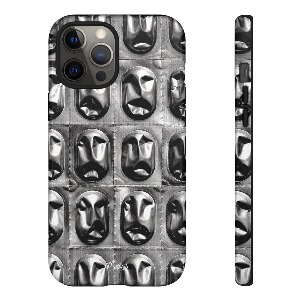 Metallic Mask Grid Tough Case