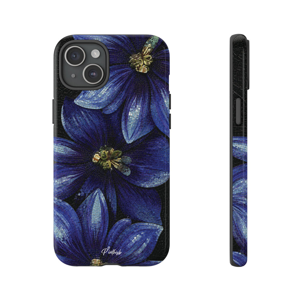 Blue Floral Tough Case