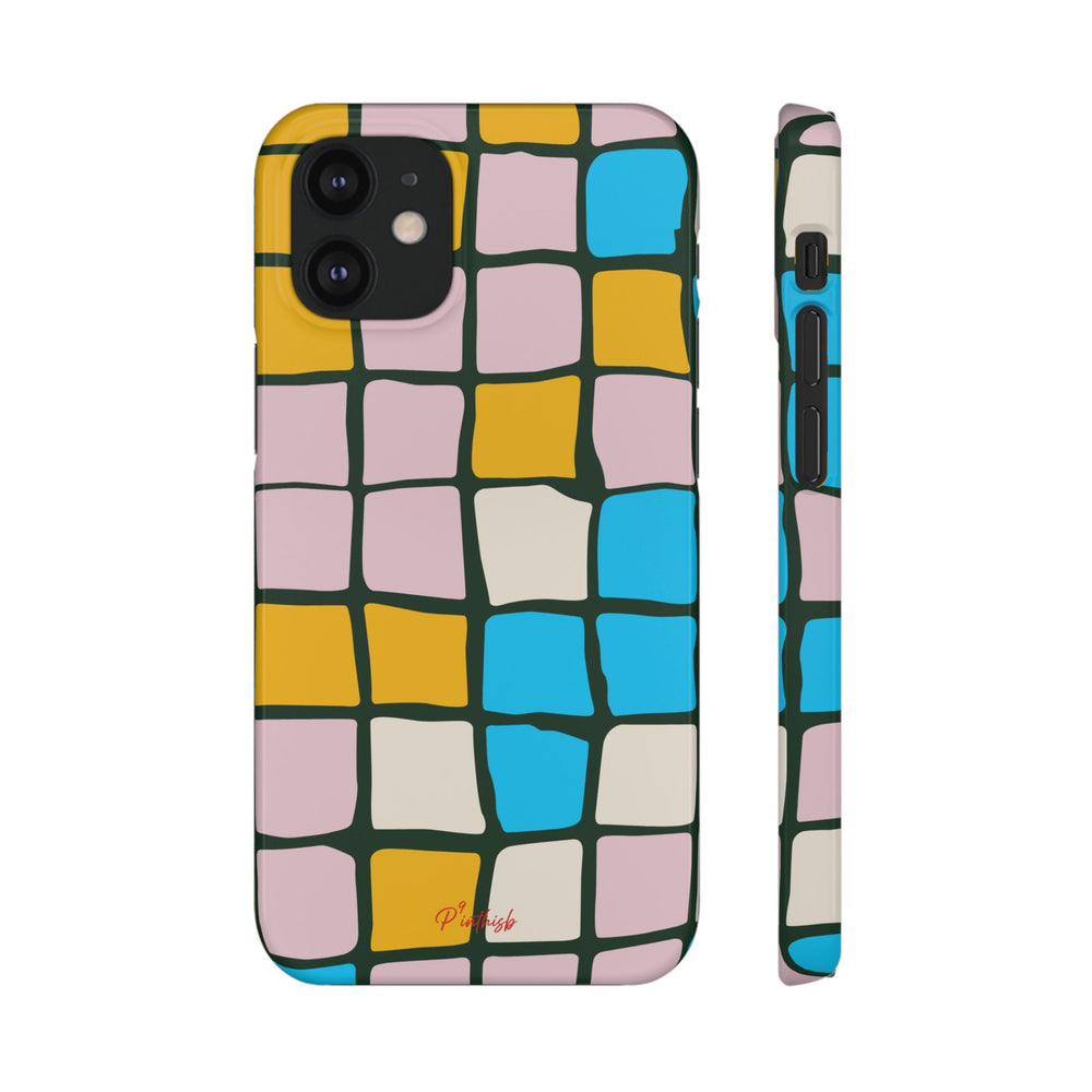 Color Grid Snap Phone Case