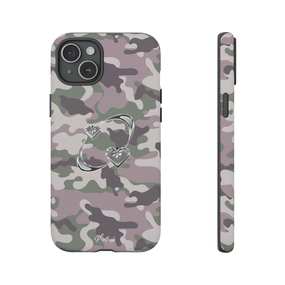 Camouflage Heart Tough Phone Case