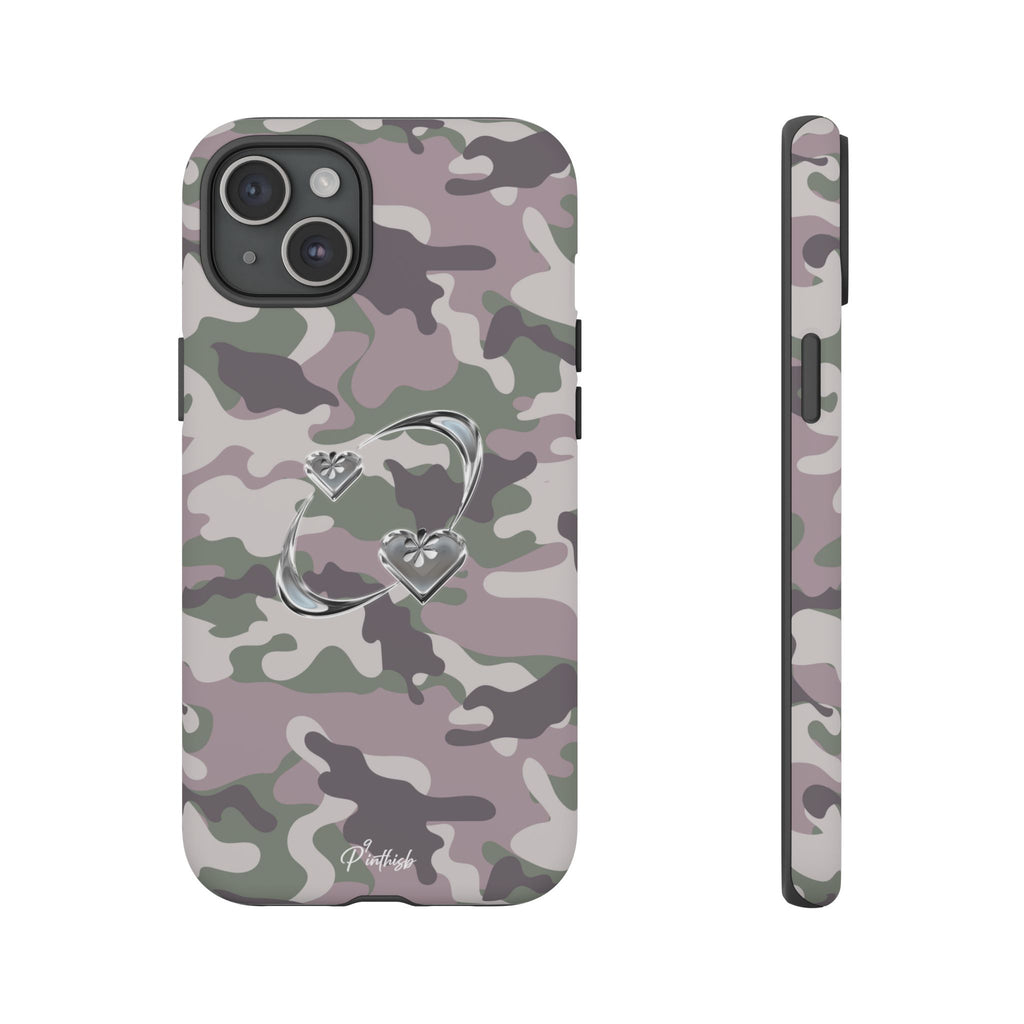 Camouflage Heart Tough Phone Case